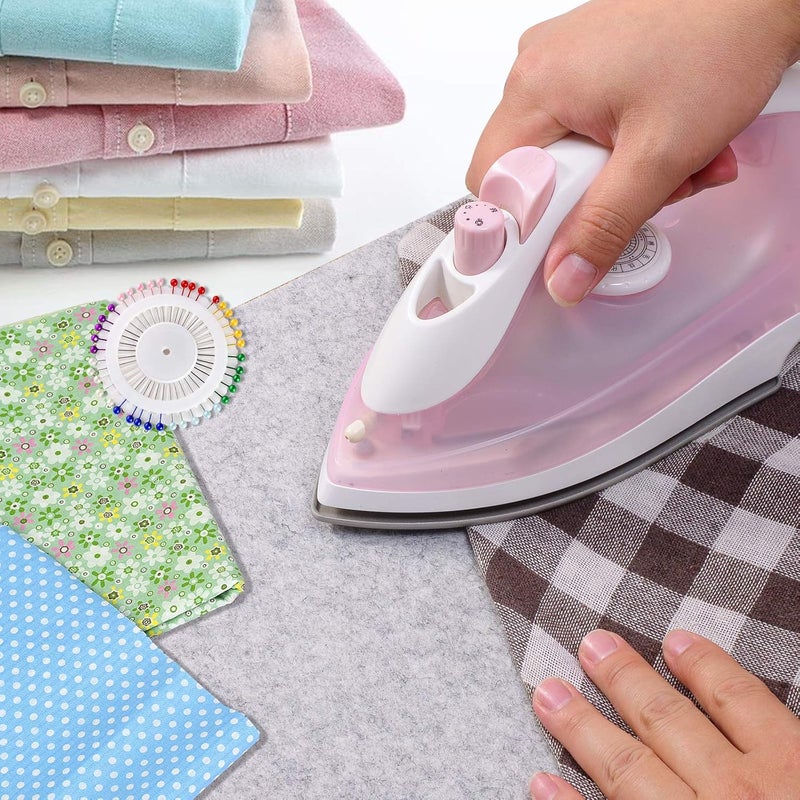 Rdutuok 60 x 22 inches Wool Pressing Mat for Quilting Large Size New Zealand Wool Mat with Scissors, Tape,Felt Storage Case,Iron Rest pad and 40Pcs Sewing Pins - Image 3